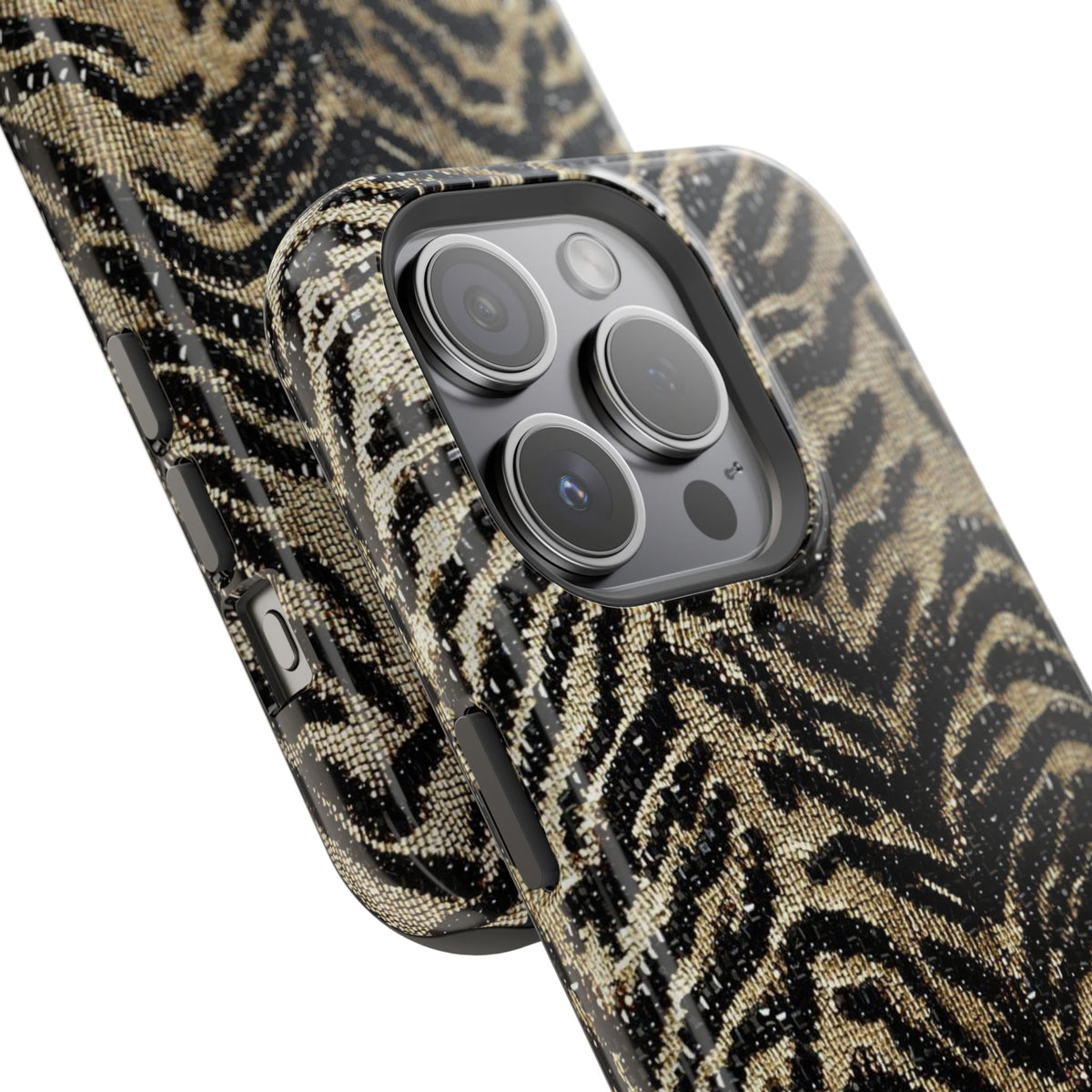 Phone Case — Impact‑Resistant Tiger Print Rug Texture