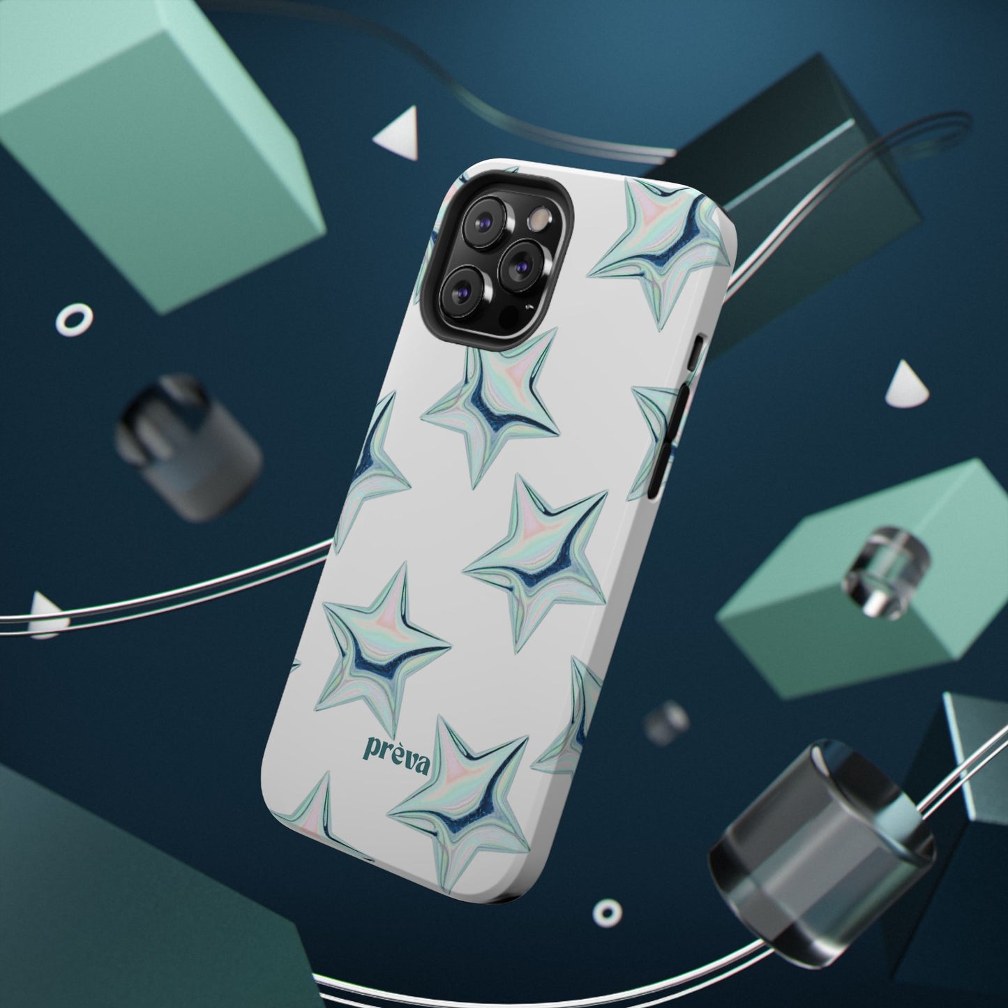 White Starburst Phone Case