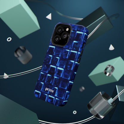 Blue Glass Tile Impact-Resistant Phone Case