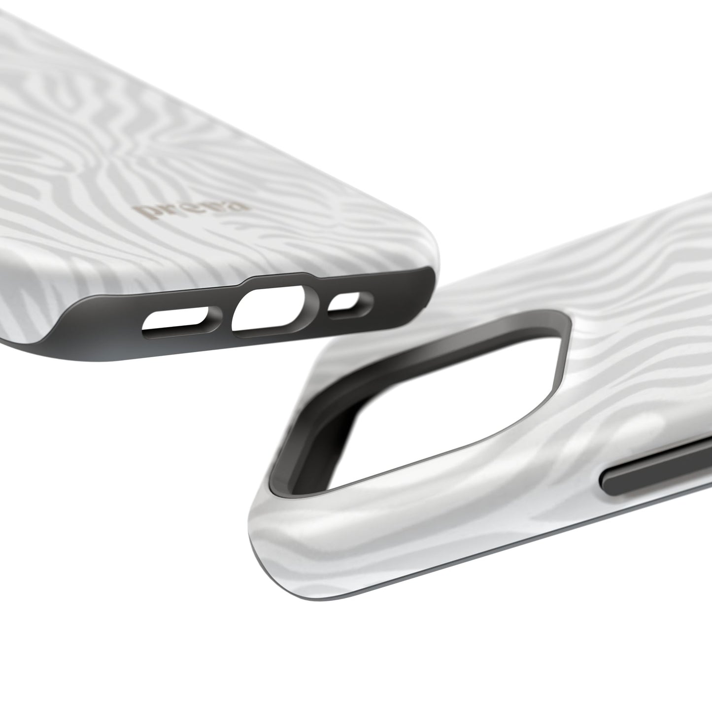 Zebra White Wave Phone Case
