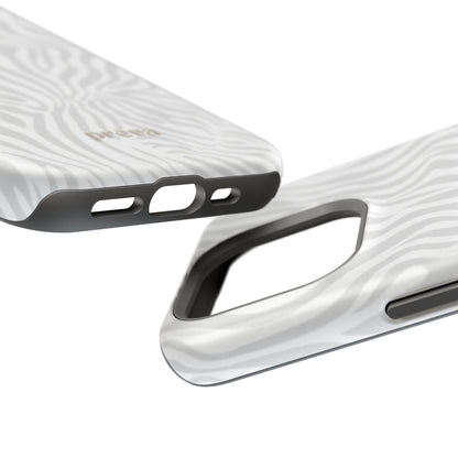 Zebra White Wave Phone Case