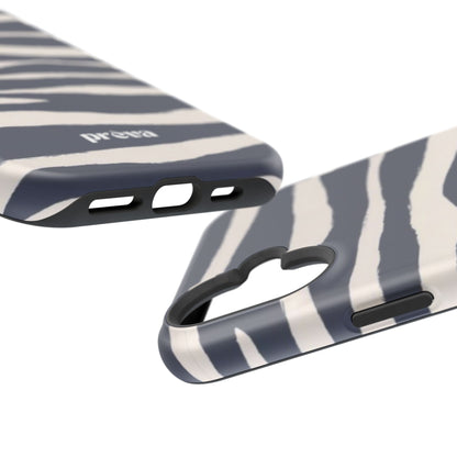 Navy & Cream Zebra Phone Case