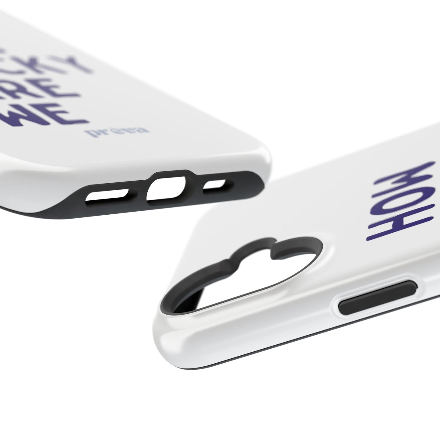 How Lucky Are We White Phone Case