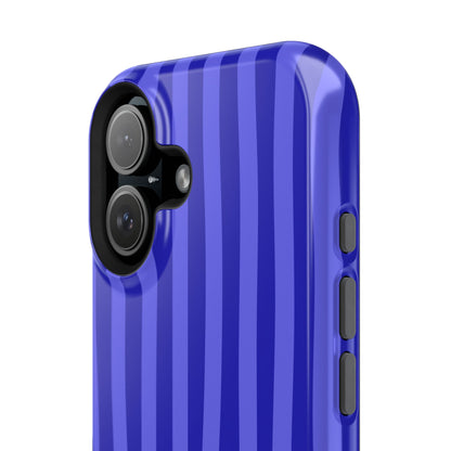 Neon Blue Stripes Phone Case