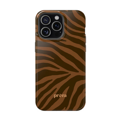 Brown Tiger Stripe Phone Case