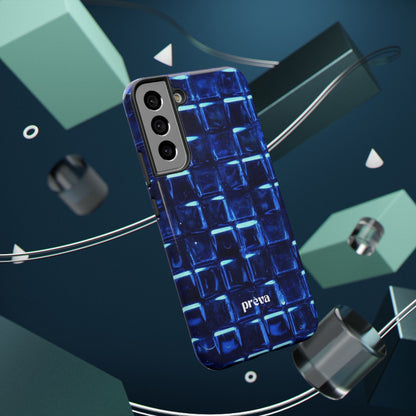 Blue Glass Tile Impact-Resistant Phone Case