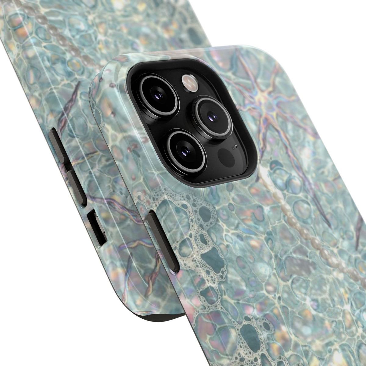 Marbled Seafoam Impact-Resistant Phone Case