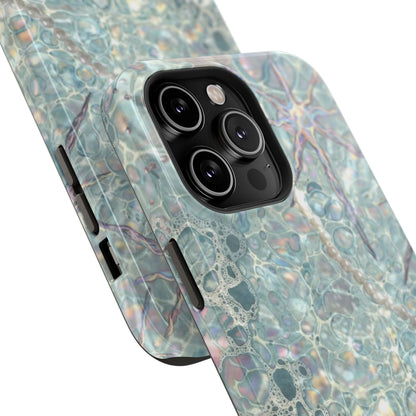 Marbled Seafoam Impact-Resistant Phone Case