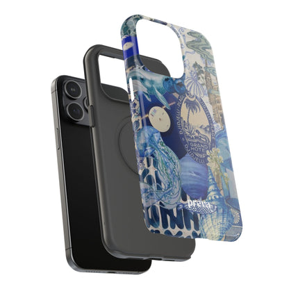 Blue Night Collage Phone Case