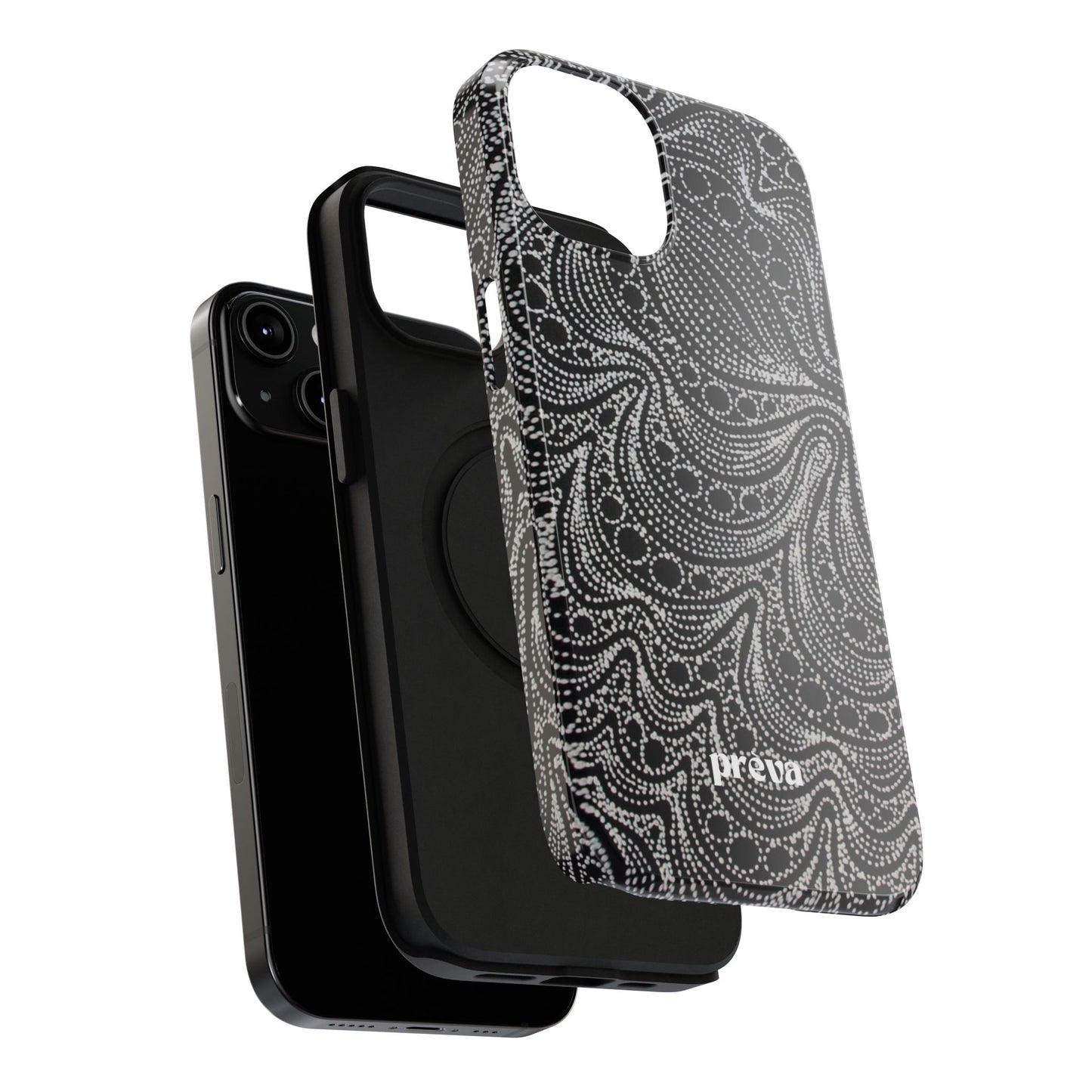 Abstract Midnight Lace Phone Case