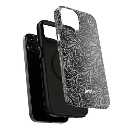 Abstract Midnight Lace Phone Case