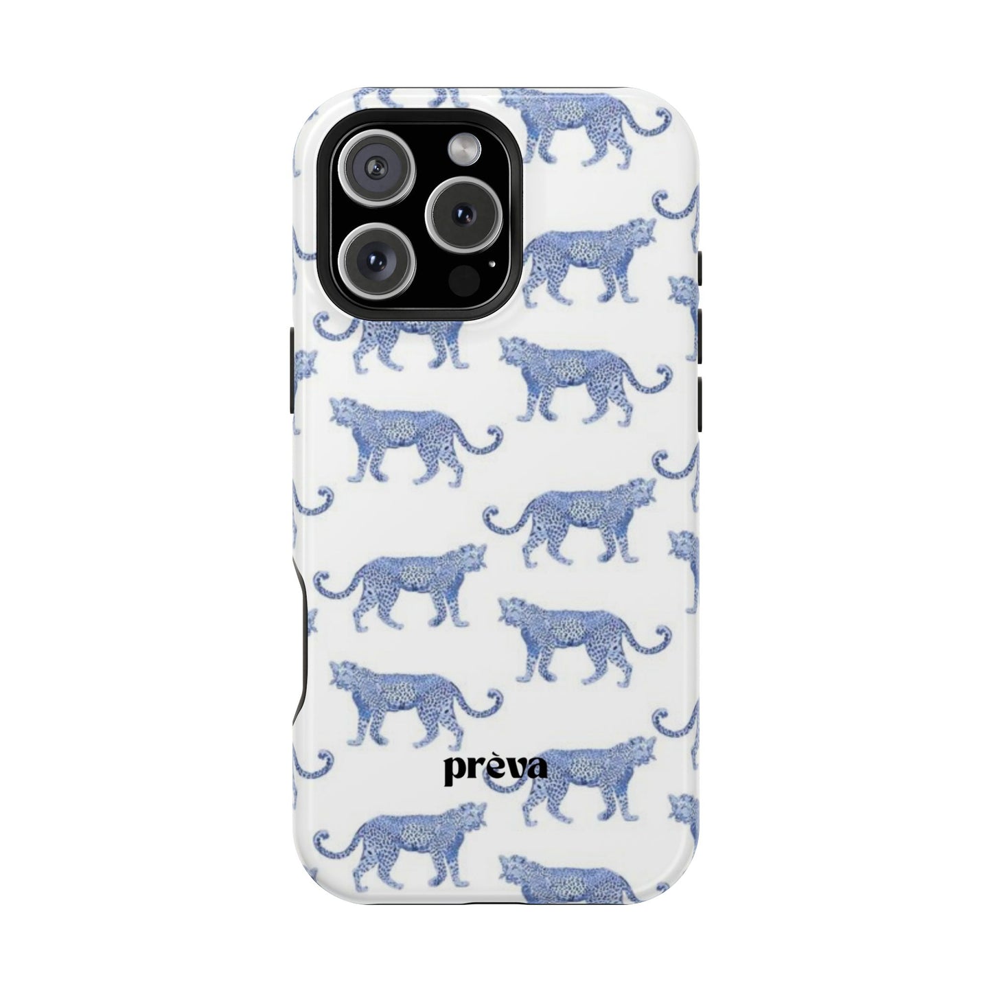 Blue Leopard Pattern Phone Case