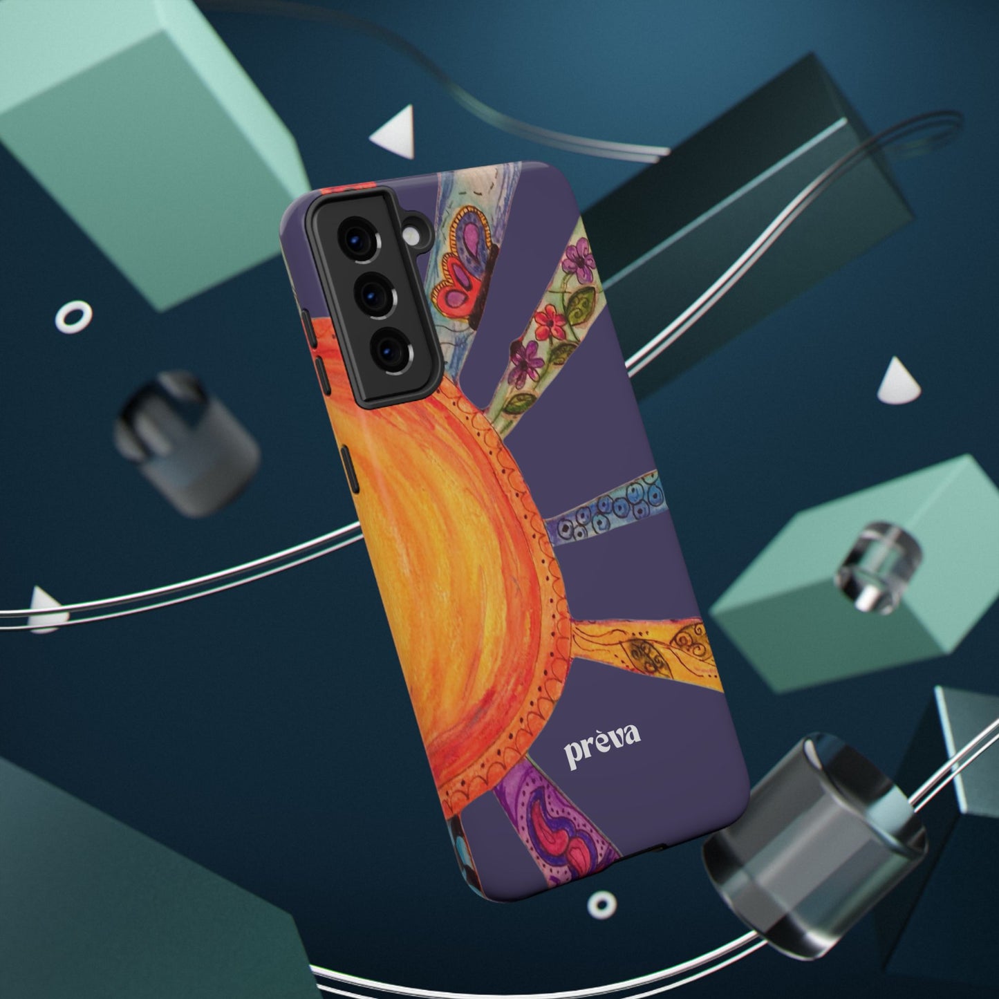 Purple Cancun Sun Phone Case