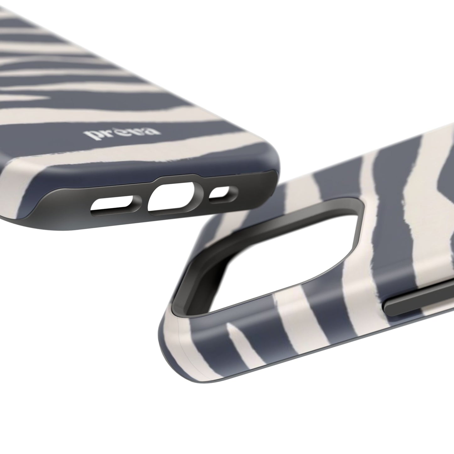 Navy & Cream Zebra Phone Case