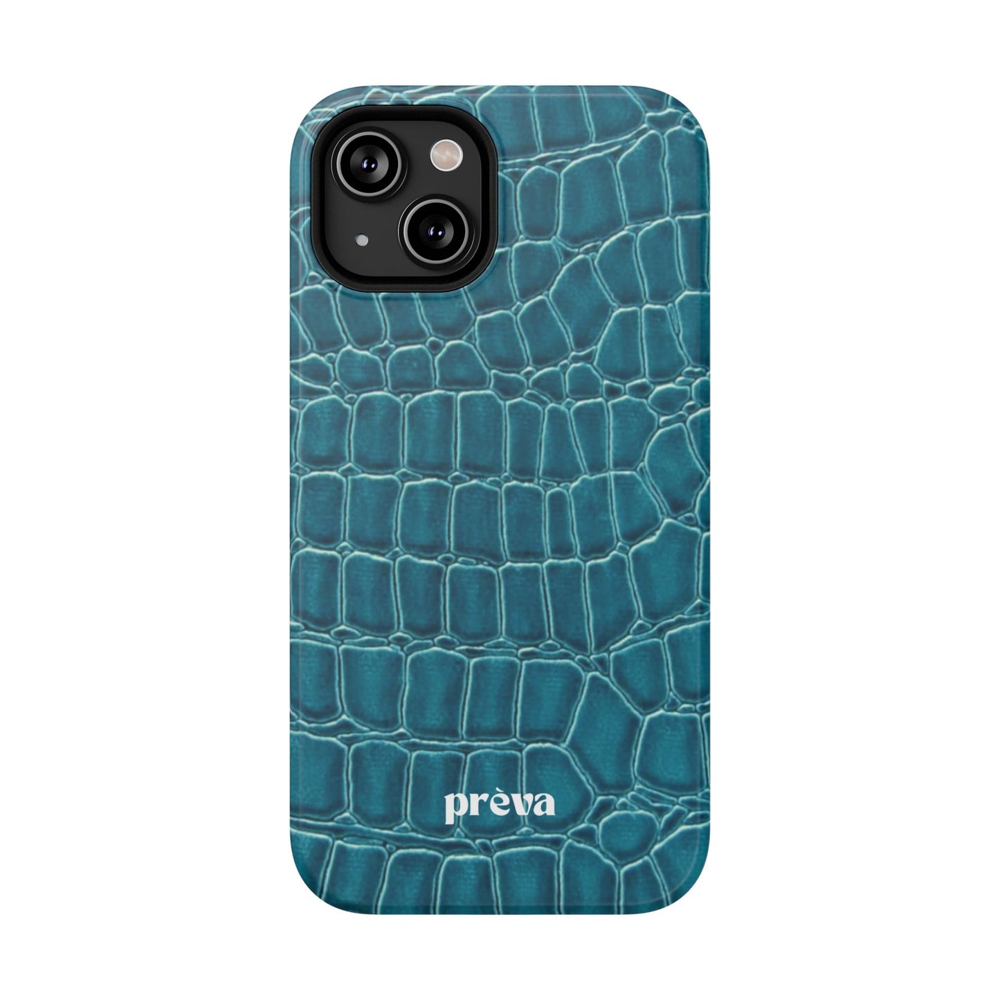 Teal Croc Phone Case