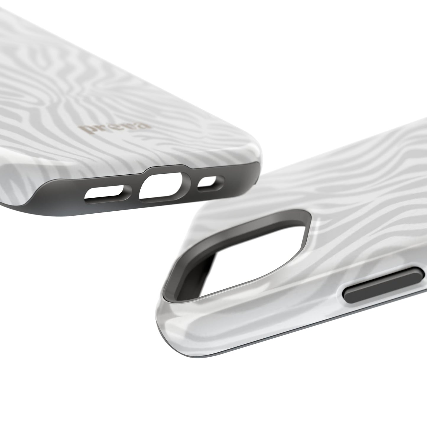 Zebra White Wave Phone Case