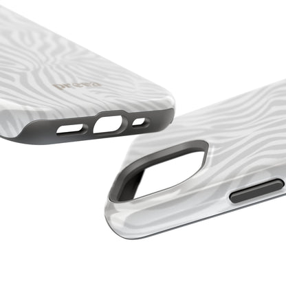 Zebra White Wave Phone Case
