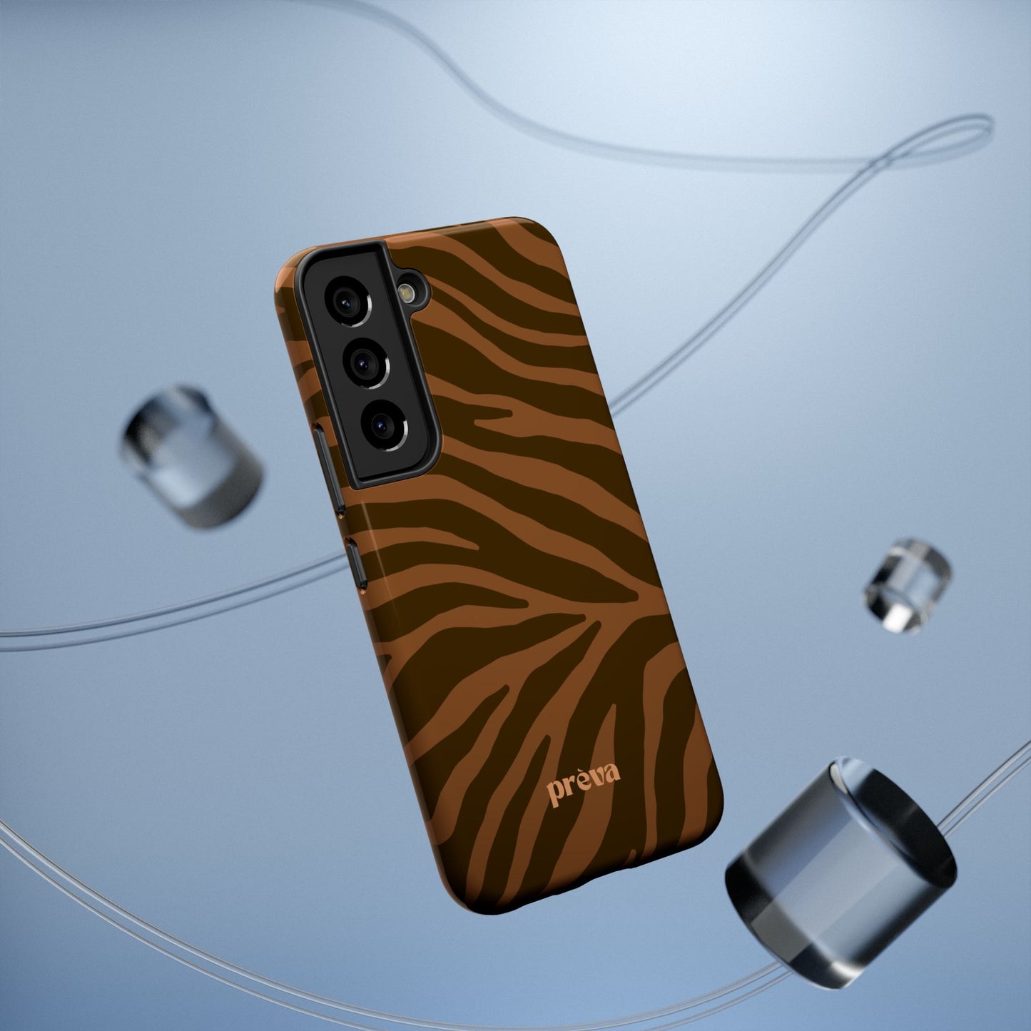 Brown Tiger Stripe Phone Case
