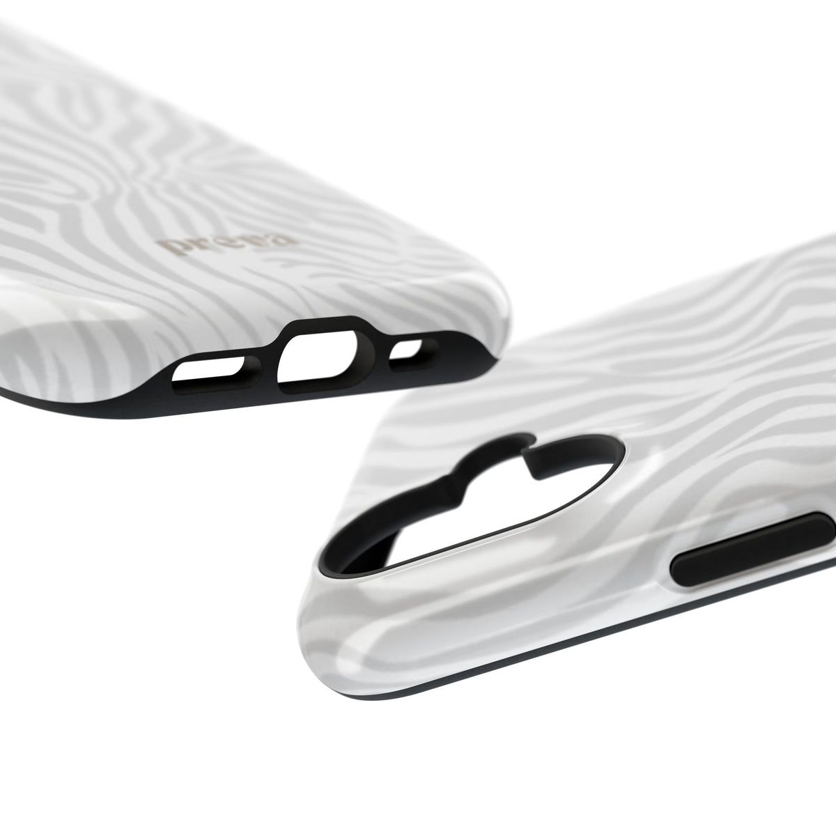 Zebra White Wave Phone Case