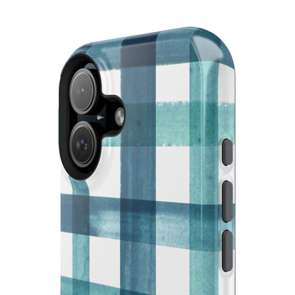 Teal Plaid Phone Case