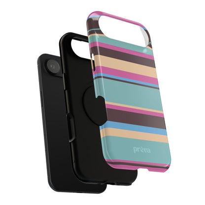 Cocoa Palm Stripes Phone Case