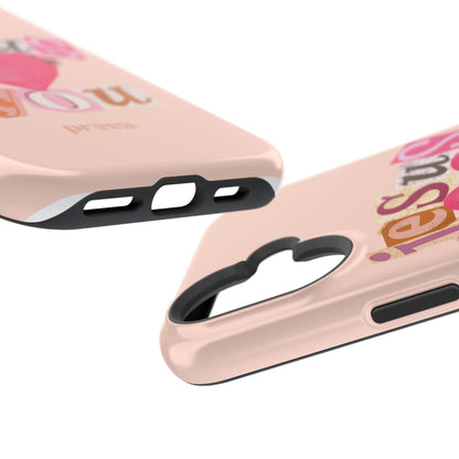 Pink Jesus Loves You Phone Case