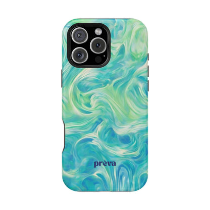 Teal & Green Swirl Phone Case