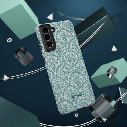 Aqua Lace Pattern Phone Case
