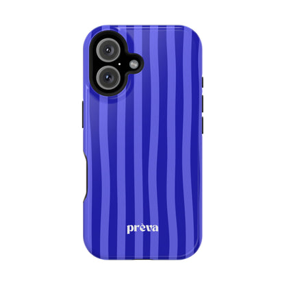 Neon Blue Stripes Phone Case
