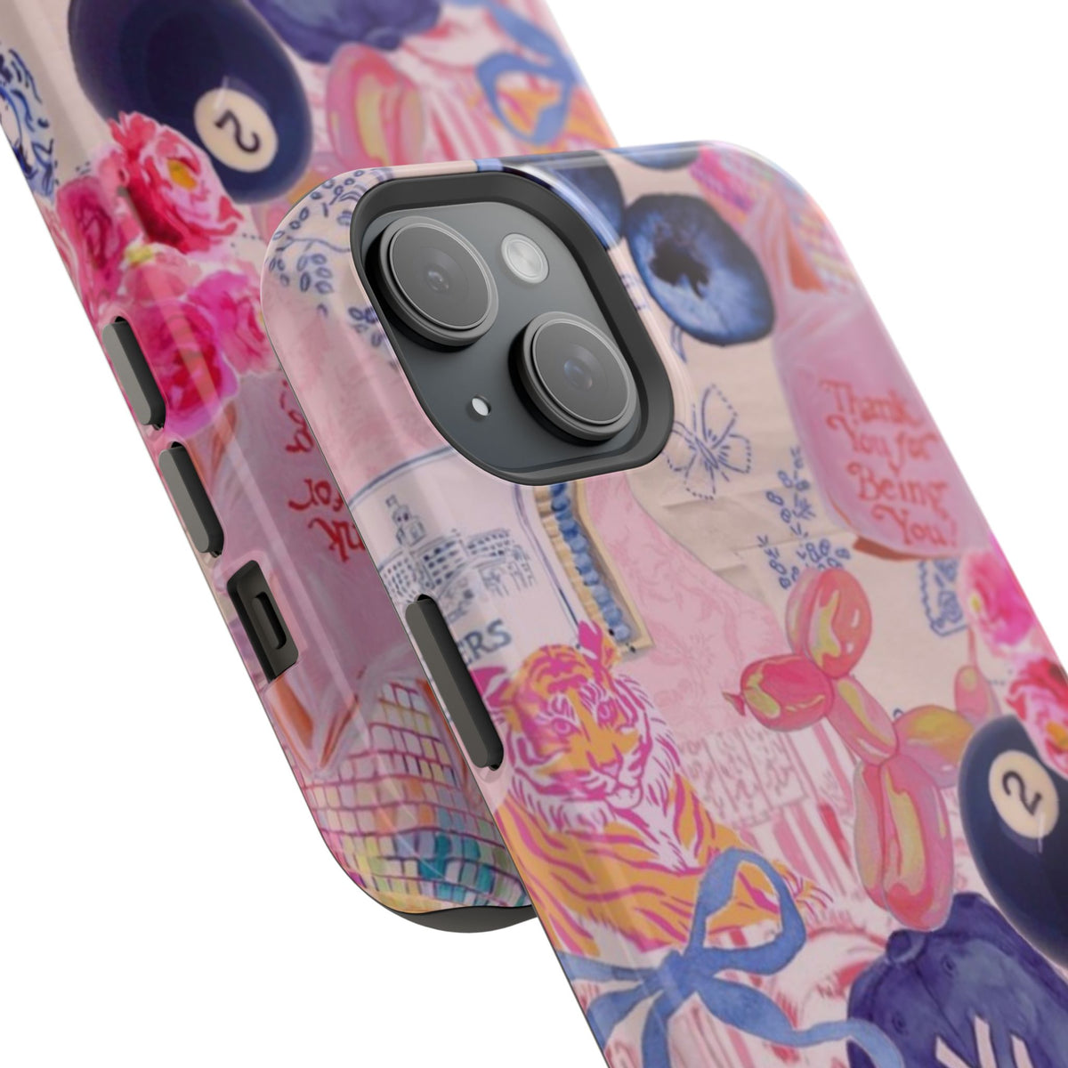 Retro 8 Ball Collage Phone Case