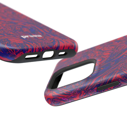 Marbled Red & Purple Impact Phone Case