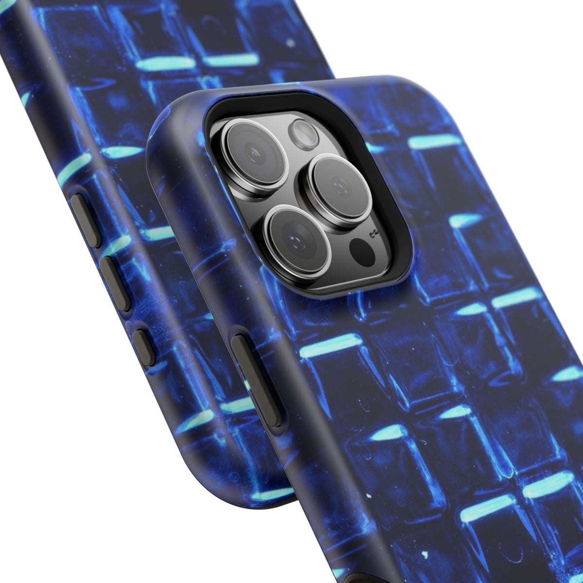 Blue Glass Tile Impact-Resistant Phone Case