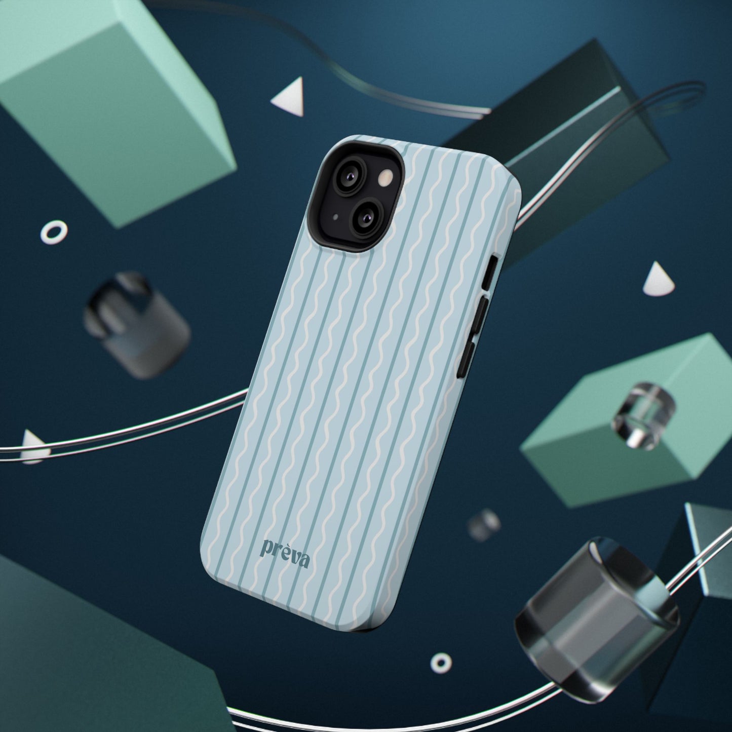 Blue Island Stripes Phone Case