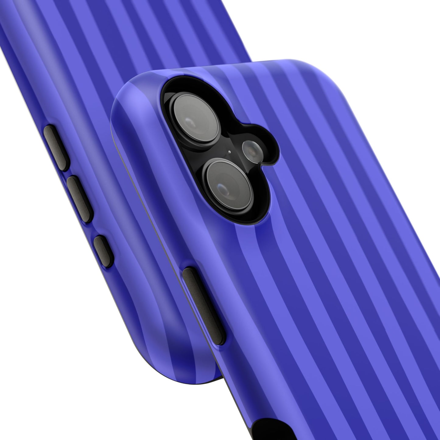 Neon Blue Stripes Phone Case