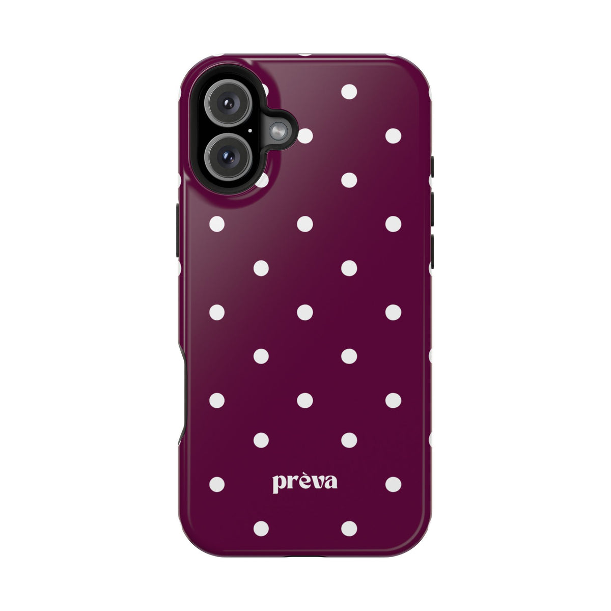 Maroon Polka Dot Phone Case