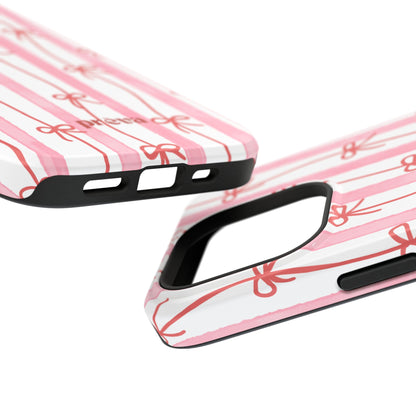 Pink Bow Chain Phone Case