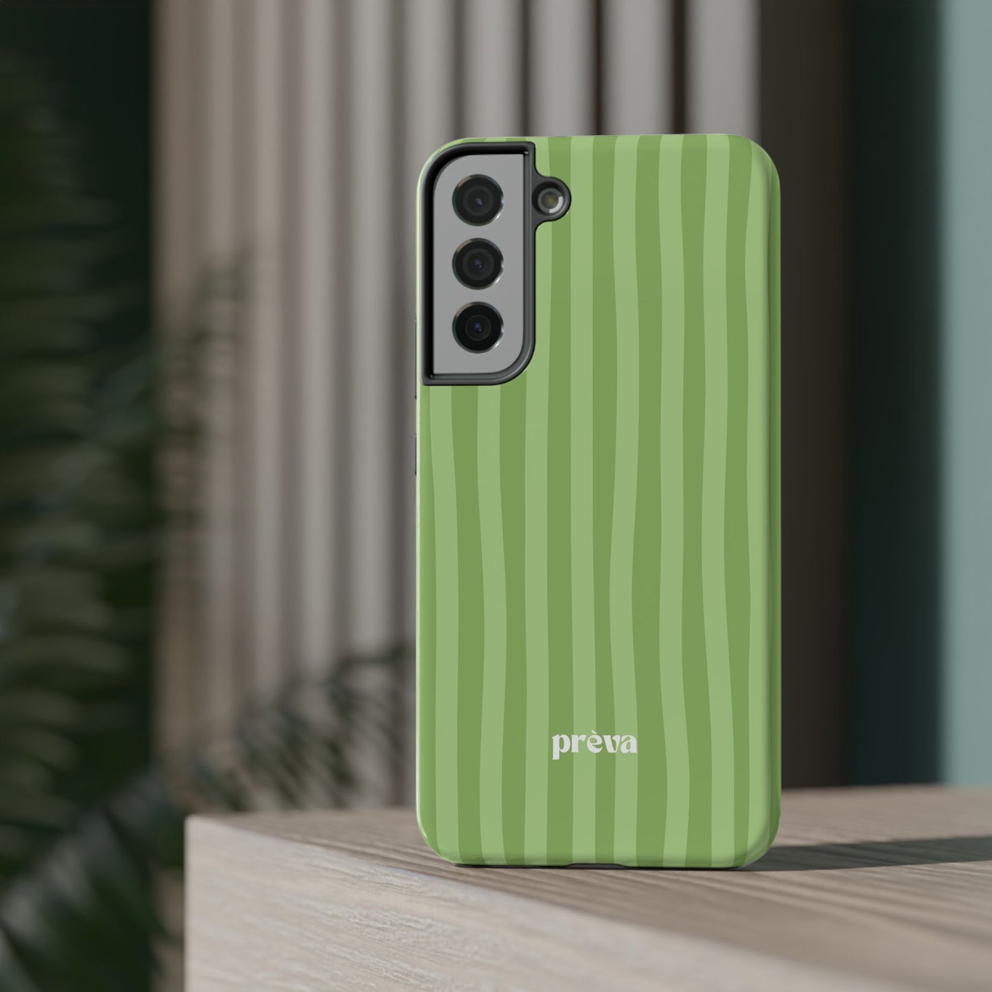 Light Green Stripes Phone Case