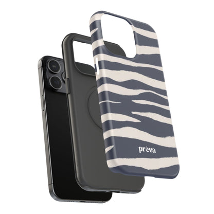 Navy & Cream Zebra Phone Case