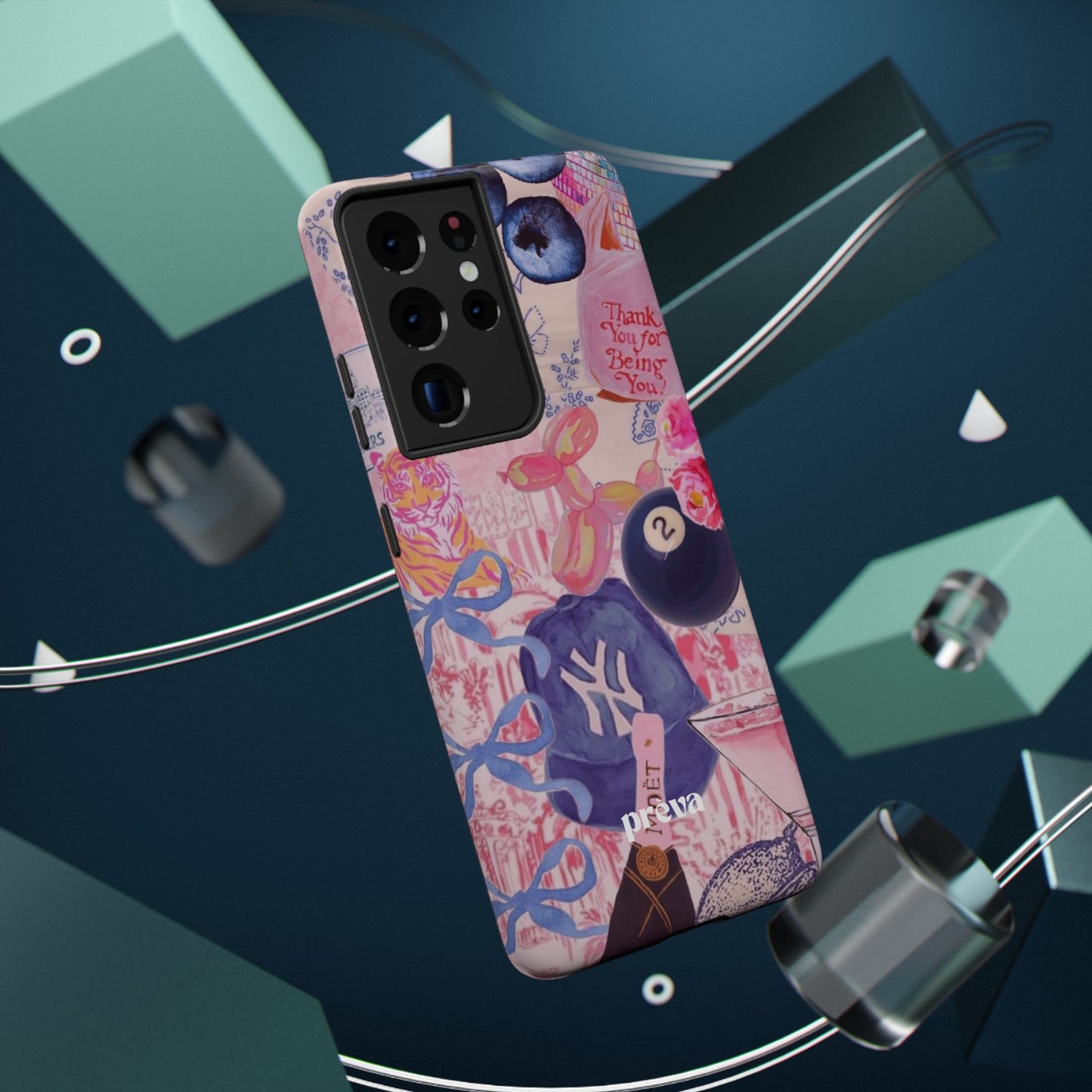 Retro 8 Ball Collage Phone Case