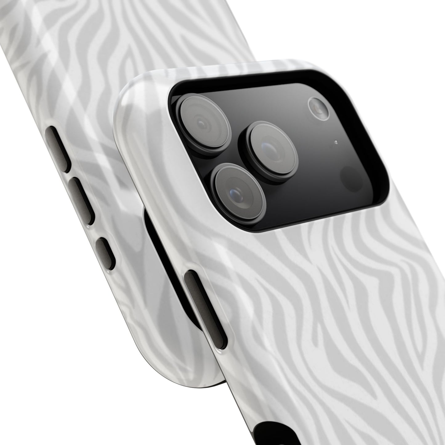 Zebra White Wave Phone Case