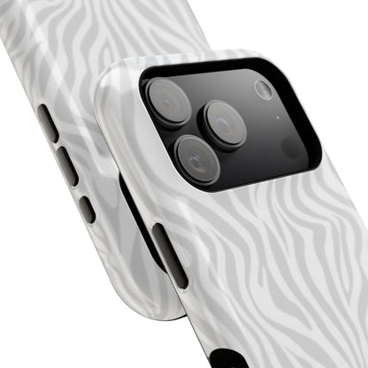 Zebra White Wave Phone Case