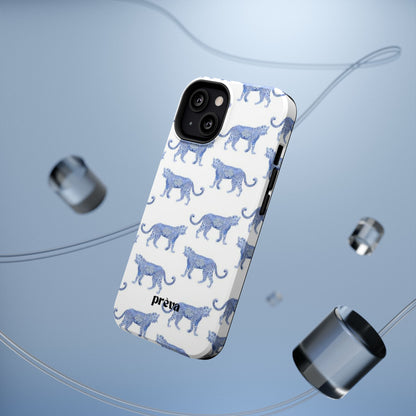 Blue Leopard Pattern Phone Case