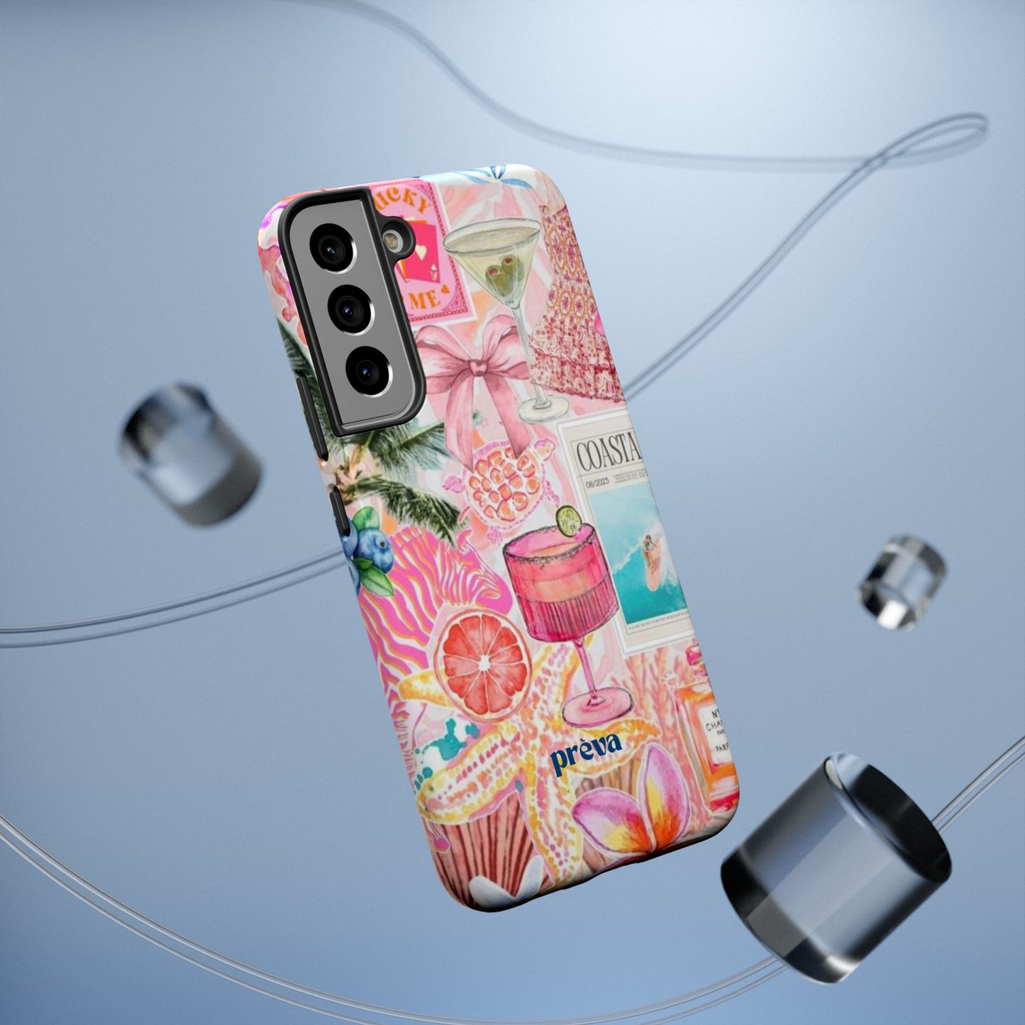Pink Cocktail Collage Phone Case