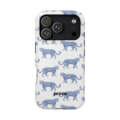Blue Leopard Pattern Phone Case
