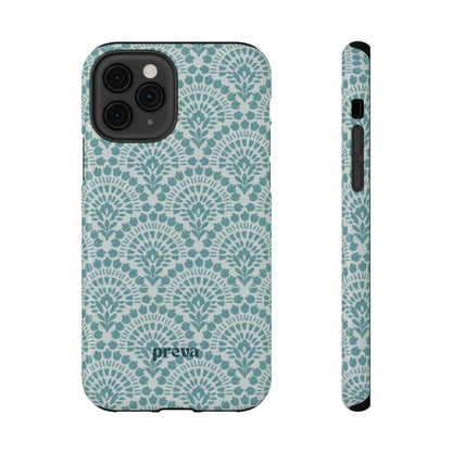 Aqua Lace Pattern Phone Case