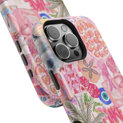 Pink Tropical Collage Phone Case