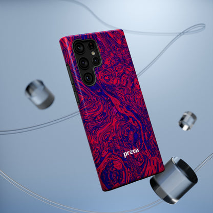 Marbled Red & Purple Impact Phone Case