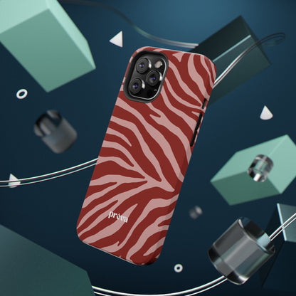 Red Zebra Phone Case