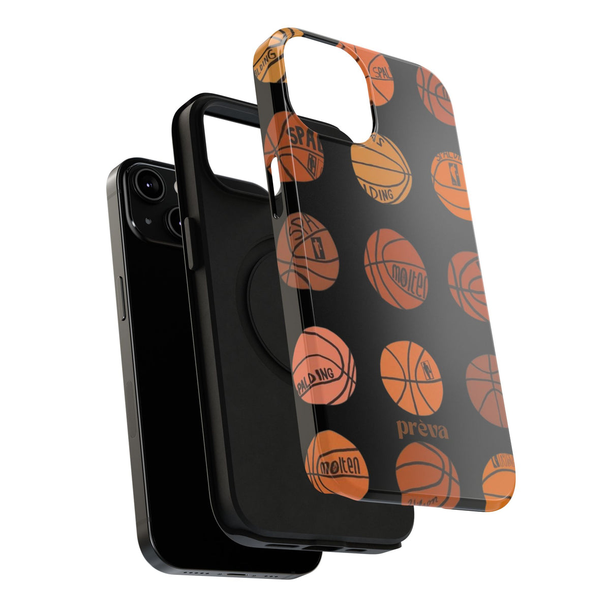 Black Basketball Phone Case