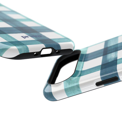 Teal Plaid Phone Case